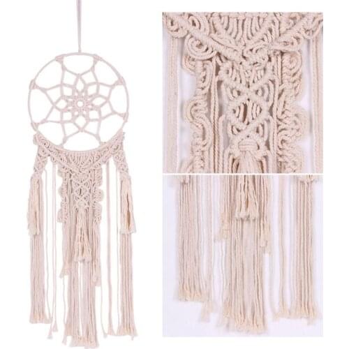 Dreamcatcher Macrame Woven Wall Hanging Tapestry Handmade Boho Chic Bohemian Dorm Room Home Decor