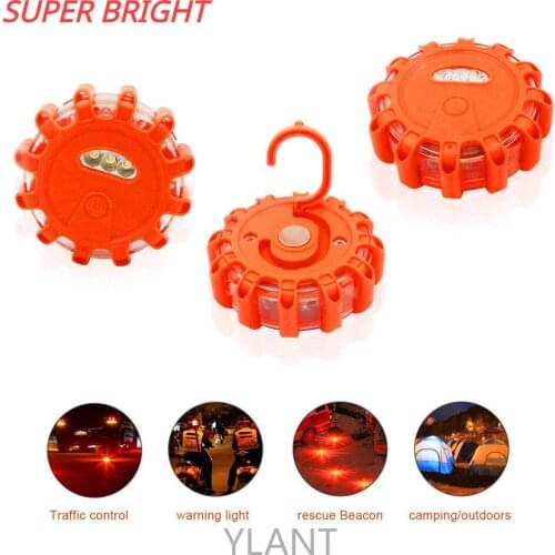 Magnetic Emergency Roadside Safety Light IP44 Road Flares Rescue Light LED Strobe Warning Light Flashlights Car Beacon Lamps