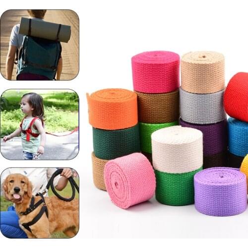New Canvas Ribbon Belt Thickening Cotton Webbing Canvas Webbing Knapsack Strapping Sewing Bag Belt Accessories ремень для сумки