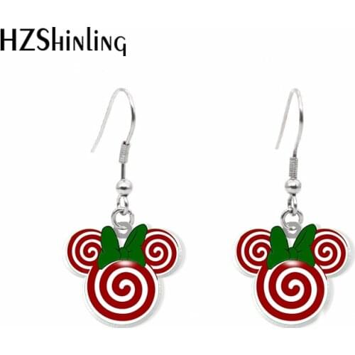 2020 New Christmas Snowflake Dangle Earring Candy Snowman Acrylic Hook Earring Epoxy Jewelry Earrings Gifts Gril