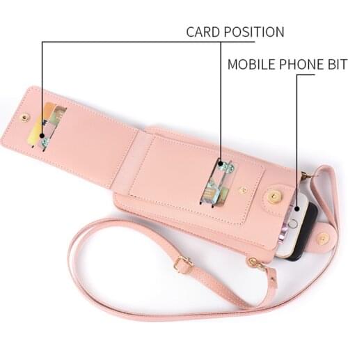 New Mobile Phone Bag Wallet Ladies Korean Version Single Shoulder Messenger Mini Bag Wallet Ladies Long Multi-card Wallet