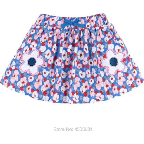 100% Combed Cotton Baby Girl Clothes Children Summer Kids Short Skirts Girls Brand Bebe Casual Midiskirt Doll Bust Skirt Flowers