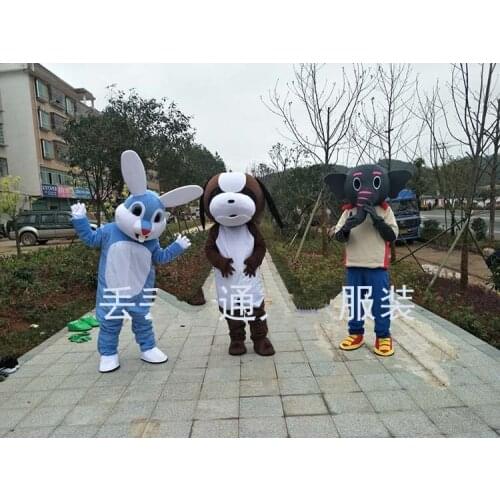 Costume Easter Bunny Rabbit Dog Elephant Mascot Costumes Halloween Fancy Dress Adults New Mascot Costume