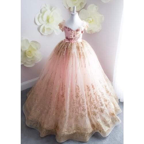 Customized photo link girls dress flower girls dress beauty contest dress Baby clothes boys suit Childrens wedding dress