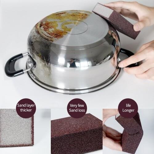 Magic Sponge Removing Rust Clean Wash Pot Gadgets Cotton Wipe Cleaner Rectangle and Bear Shape Kitchen Accessories Tools