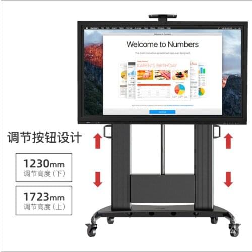 TW100(60-100 inch) remote control electric TV stand Touch All-in-One stand Commercial video conference cart Removable lift TV fl