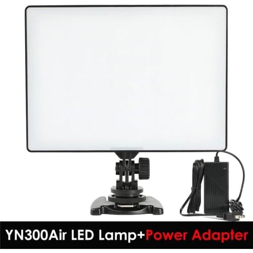 YONGNUO YN300 YN-300 Air LED Camera Video Light 3200K-5500K with AC Adapter for Canon Nikon Camera DSLR & Camcorder
