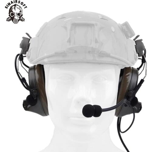 Z-tactical Z Tactical Softair Aviation Headset Headphone Comtac II Headset For FAST Helmet And Peltor Helmet Rail Adapter Set