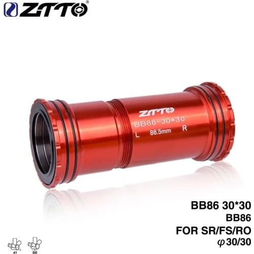 ZTTO BB86 BB92 30mm Press Fit Bottom Brackets 4 Bearings for Road Bike Mountain Frame 92mm 86mm Shell Use 30 Crankset Chainset