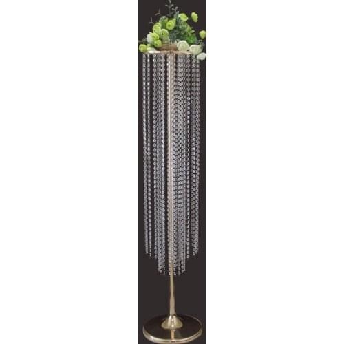 10pcs/Lot Flower Vase Road Lead Nordic Decoration Home Gold Vase Wedding Decoration Delicate Tabletop Vase Two-layer Bead ZHL020