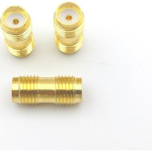 100pcs Gold SMA female to SMA female jack in series RF coaxial adapter connectors
