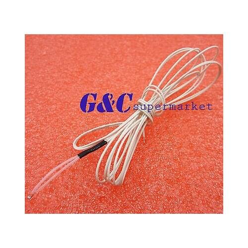 5PCS Reprap NTC 3950 Thermistor 100K + 1 Meter wire for 3D Printer Bed Hot End diy electronics