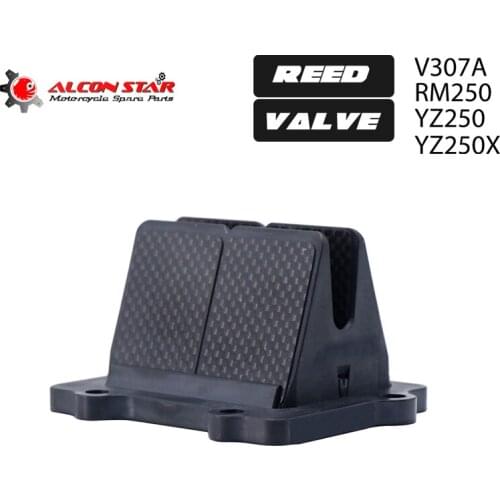 Alconstar- V307A Carbon Fiber Motorcycle Reed Valve Intake Valve Parts V307A For Yamaha RM250 YZ250 YZ250X 1995-2004 Racing