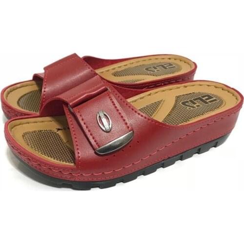 ANATOMICAL SOFT SOLE WOMENS SLIPPER PADDING HEEL Orthopedic Red Black White 2021 Summer Fashion Trend