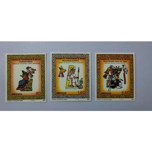 B28 3PCS Mexico 1980， Post Stamps Postage Collection