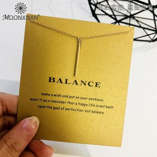 Geometric Balance Bar Gold Sliver Choker Chain Necklace Women Kolye Collares De Moda 2019 Colar Jewelry Collier Bijoux Femme