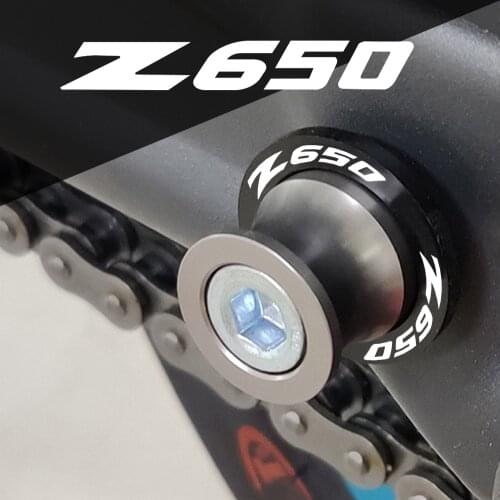 For Kawasaki Z650 2014 2015 2016 2017 2018 2019 2020 Motorcycle Accessories Swingarm Spools Slider Stand Screws z650