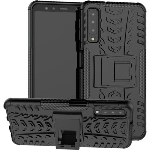 For Samsung A7 2018 Samsung Galaxy A7 2018 Case Cover Armor Rugged Dual Layer Shockproof Hard Silicone Case Fundas