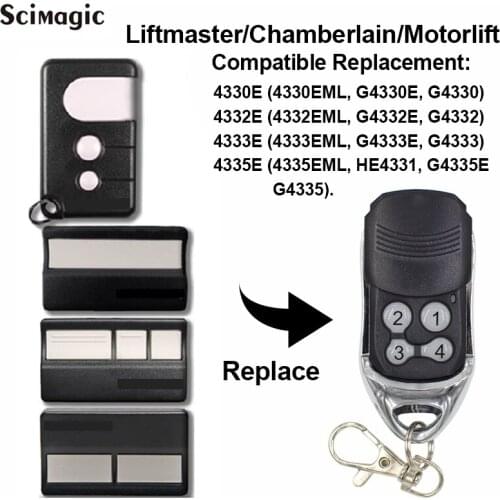 10pcs For 4330E 4332E 4333E 4333EML G4333E G4333 4335E Liftmaster Chamberlain Motorlift Garage Door Remote Control Opener 433.92