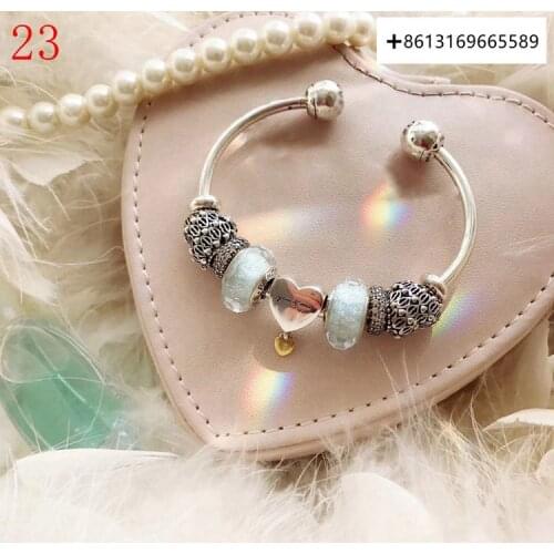 Hero100% 925 Pure Silver Original Copy High Quality 1:1 Love Bracelet Logo Free Wholesale Manufacturers