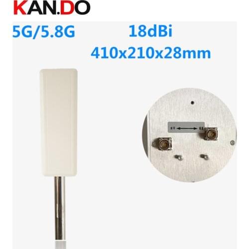ISM 5150-5850mhz 5.8G dual polariztion 18dbi N-K 5G wifi antenna 5G panel antenna wireless image transmission antenna