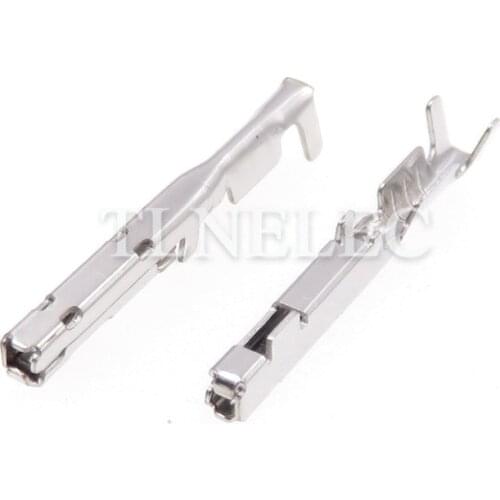 50pcs DJ622-F1.0A Crimp Pins Wiring Terminal 1.0mm Series Wire Splice Wire Terminal Automotive Connector Female Terminal Block