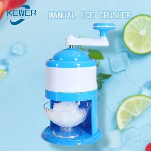 Manual Shaved Ice Machine Portable Handhold DIY Ice Crusher Maker Household Ice Crusher Ice Shaver Slush Machines Ice Blender