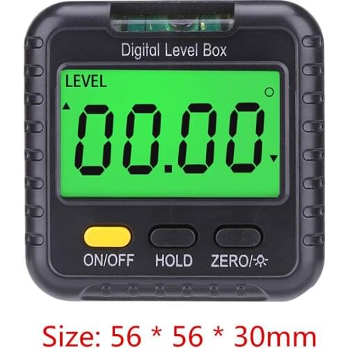 Electronic Digital Angle Protractor Magnetic Inclinometer Level Box Gauge Angle Meter Finder Base Measuring Tools
