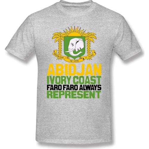 Abidjan, Ivory Coasts, Faro Faro Humor Graphic Mens Basic Short Sleeve T-Shirt R330 Tops Tees European Size