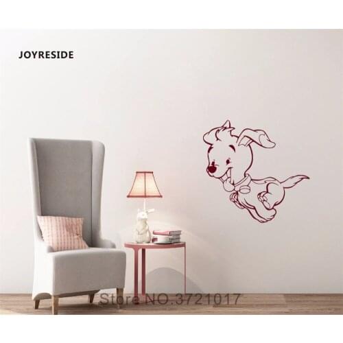 JOYRESIDE Dog Wall Animal Decal Vinyl Sticker Decor Home Kids Children Living Room Interior Dorm Design Pattern Art Mural A259