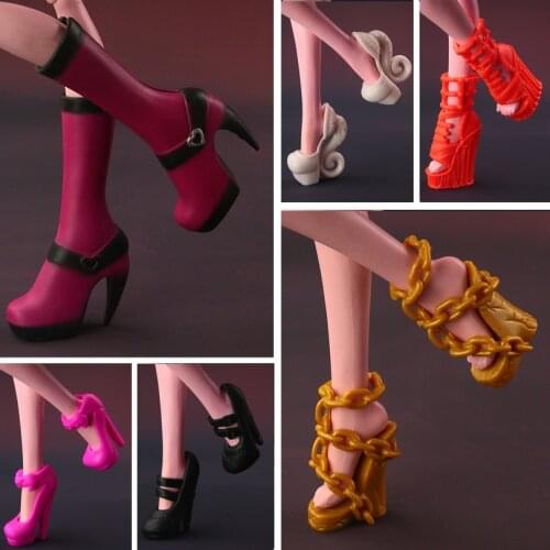2021 NEW Multi-styles Original Shoes For Monster high Dolls Fashionable Doll Accessories 15 style available