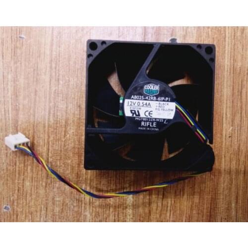 Original 8CM A8025-42RB-6IP-PI 12V 0.54A 80*80*25mm 4 Line PWM temperature Control Fan
