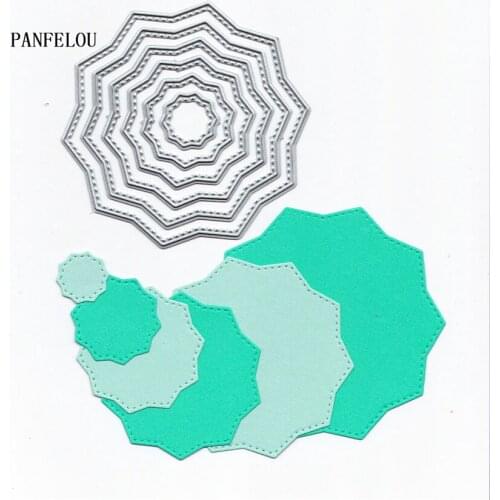 PANFELOU Multilayer stars paper die cutting dies metal craft Scrapbooking/DIY Easter Easter Embossing mould cards