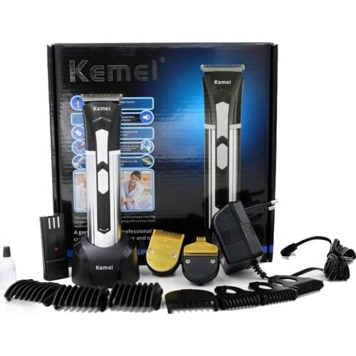 Kemei professional clipper rechargeable hair trimmer electric razor cutter hair cutting machine for barber men beard shaver