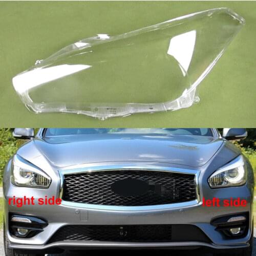 For Infiniti Q70 2015 2016 2017 2018 2019 Headlight Lens Transparent Shell Lampshade Glass Plexiglass Replace original lampshade