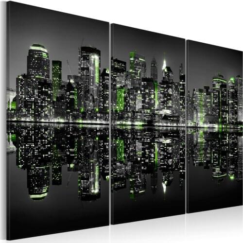 Picture-Green New York - 60x40 cm