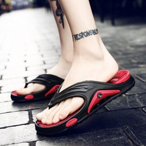 Summer Men Slippers Massage Flip-flops Beach Sandals Comfortable Men Casual Shoes Fashion Men Flip Flops
