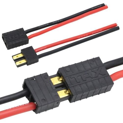 Trx Plug Male/Female Connector Silicone Wire With 10CM 14AWG For Rc Lipo Battery Drone Car Truck Quadcopter Toys DIY Connectors