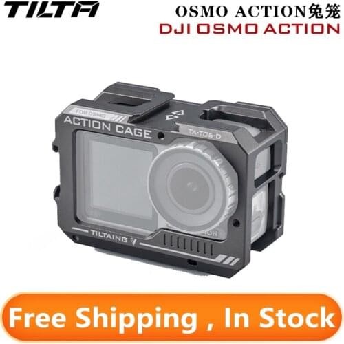 TILTA TA-T06-D Full Camera Cage Protect case for DJI OSMO ACTIO Accessories TILTAING Gray