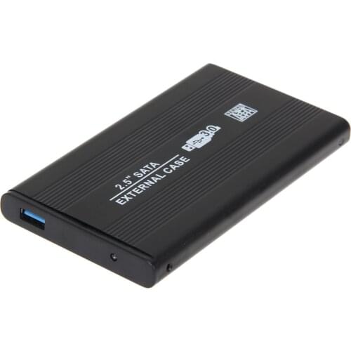 2019 Black Aluminum External HDD Hard Drive Enclosure 1TB For 2.5 Inch USB3.0 Mobile Hard Disk Drive SATA HDD Case props