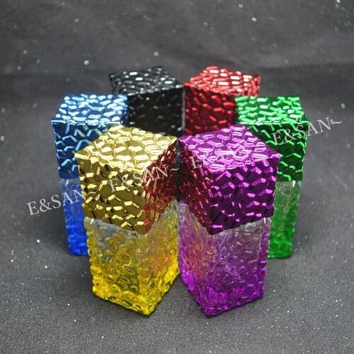 PT049B-20ML Water Cube Color Spray Glass Perfume Spray Bottle Cosmetic Dispensing Nozzle 100pcs/lot