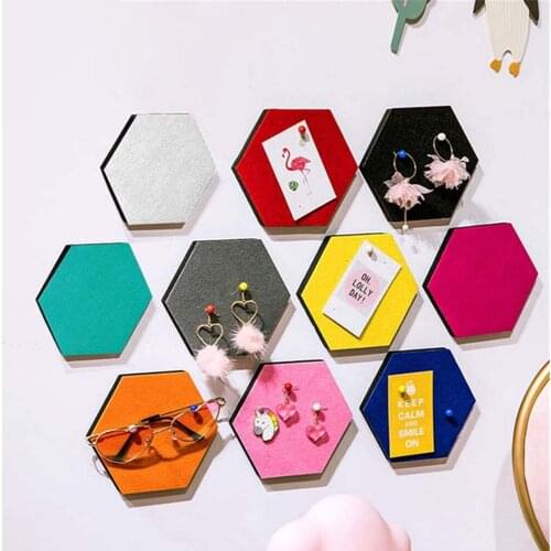 2021 Wall Decor Sticker wall sticker felt pin board Cork Felt Bulletin Board 10*17*20cm