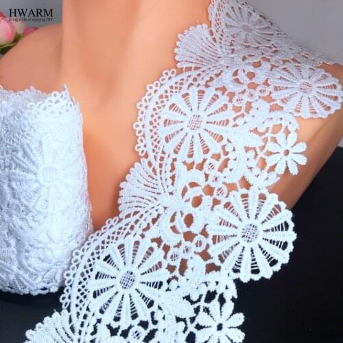 5yard 8.5cm High Quality african lace fabric 2020 DIY arts craft sewing fabric wedding decoration trim women skirt accessories