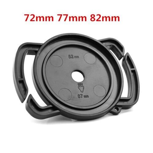 50pcs 40.5mm 49mm 62mm / 43mm 52mm 55mm / 52mm 58mm 67mm /72mm 77mm 82mm Universal Lens Cap Camera Buckle Lens Cap Holder Keeper