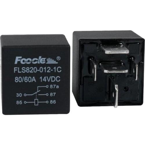 FLS820-012-1A automotive wide-foot relay 4 feet 80A14v large foot DC 5 feet 14v80A60A high power automobile relay