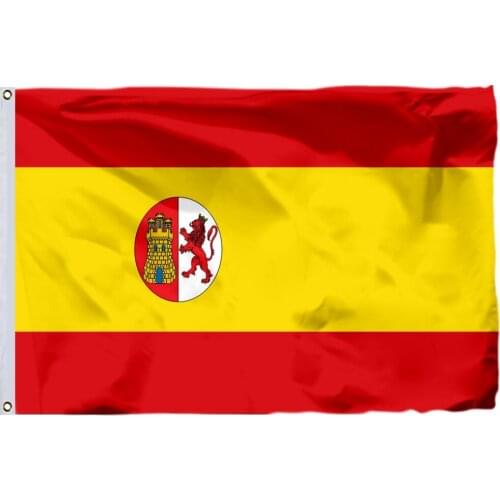 Spanish Empire 1873 Flag 150X90cm (3x5FT) 120g 100D Polyester Double Stitched High Quality Banner Free Shipping