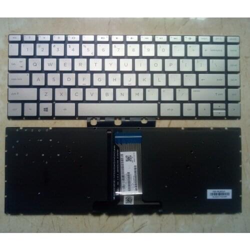 New for HP Pavilion 14-BS 14-BS000 14-BS100 14-BS500 14-bs002la 14-bs003la 14-bs004la 14-bs006la US Silver Backlit keyboard