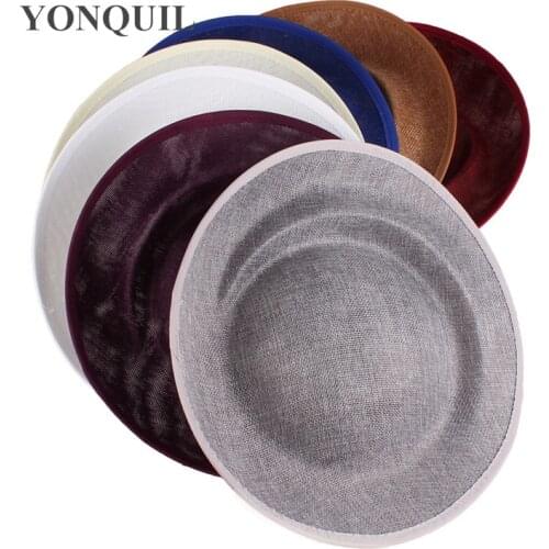 Round Hascinator Base 30 CM Size For Women Wedding Hat Fascinators Party DIY Hair Accessory Bride Church Millinery Cap 5Pcs/Lot