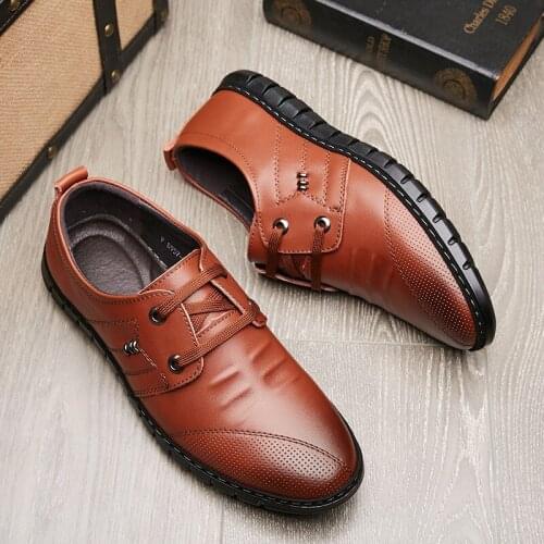 Mens Driving Shoes 2019 Men Genuine Leather Loafers Shoes Fashion Handmade Soft Breathable Moccasins Flats Slipe On Shoes X3-43