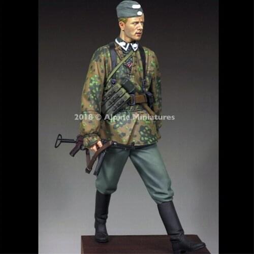 Unpainted Grenadier NCO Resin Figure 1/16 Scale Model Kit Assembly Models Kit Resin Colorless Self-Assembled Toy No.331